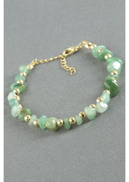 Yeşim Kırık Doğaltaş Bileklik