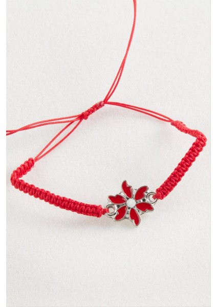 Papatya Makrome Örgülü Bileklik