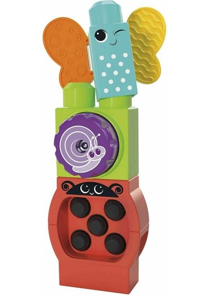 HKN44 Mega Bloks® Hareketli Duyusal Gelişim Tırtılı 30 Parça +1 Yaş Kız Erkek Çocuk Oyuncak Eğitici modelleri