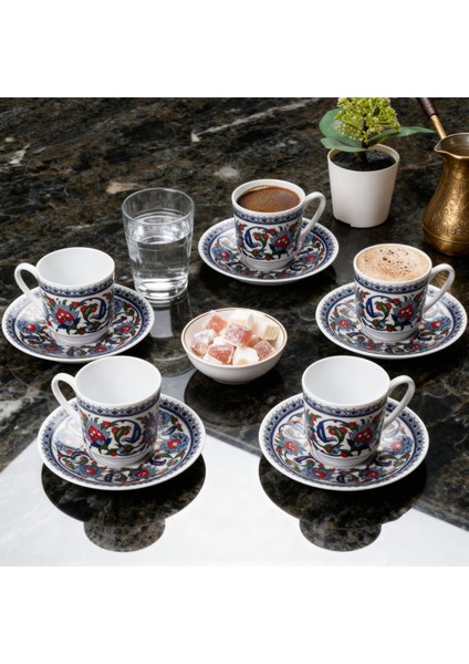 Gözde Double 6 Kişilik Kahve Fincan Takımı 60932