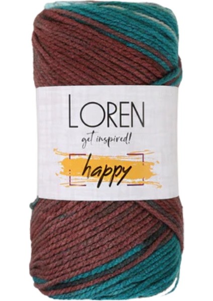 Loren Happy Ebruli El Örgü İpi - 1 Adet - ( Renk Kodu : RH018 ) fırsatları