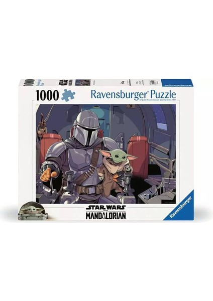 120005124 Star Wars:the Mandalorian 1000 Parça Ravensburger Puzzle Kız Erkek Çocuk Oyuncak Eğitici O