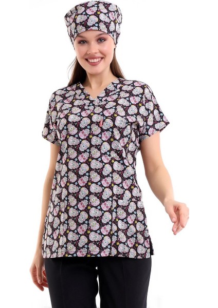 Yarasa Kol Dijital Unisex Desenli Üst - 6532 Kuru Kafa fırsatları