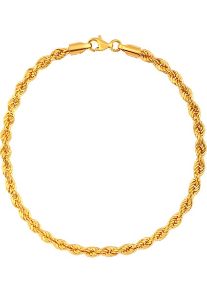 Agakulche Halat 3,6 mm Altın Bileklik