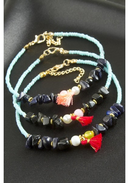 Kırık Doğaltaş Miyoki Boncuk Bileklik