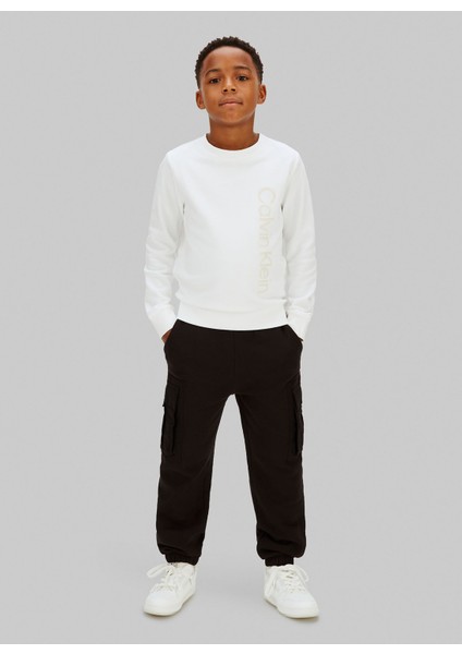 Lastikli Paça Siyah Erkek Çocuk Eşofman Altı IB0IB02572BEH