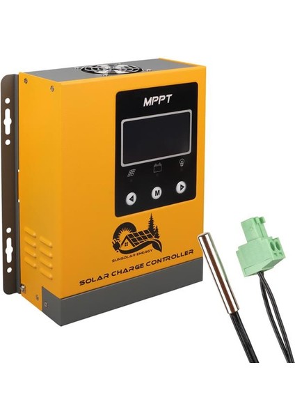 Sunsolar MPK40 Mppt Solar Şarj Kontrol Cihazı 40A (12V/24V/36V/48V Otomatik) 250V Maksimum Pv LCD Ekranlı RS485 Portlu