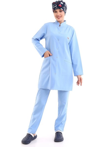 Tesettür Forma Takımı Full Çıtçıt - 31 Açık Mavi