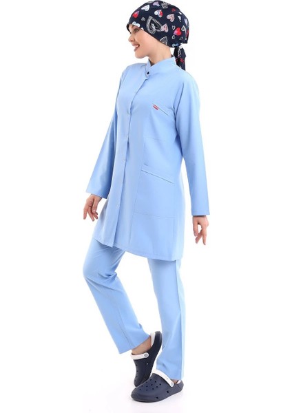 Tesettür Forma Takımı Full Çıtçıt - 31 Açık Mavi modelleri