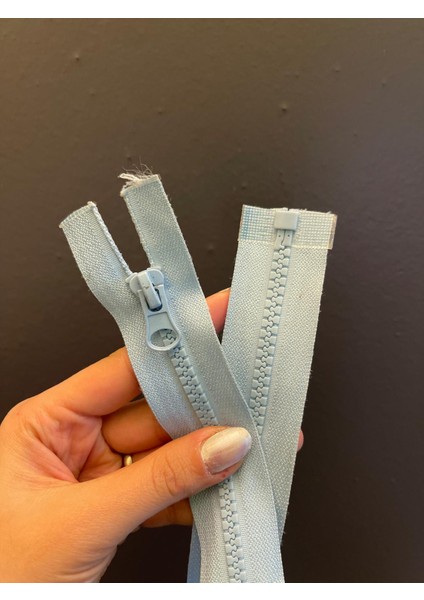 Açık Mavi Dişli Fermuar 43X3 cm fiyatları