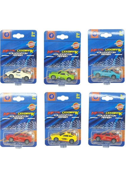 Çek Bırak Metal Küçük Arabalar 8 cm 6'lı Set fiyatları