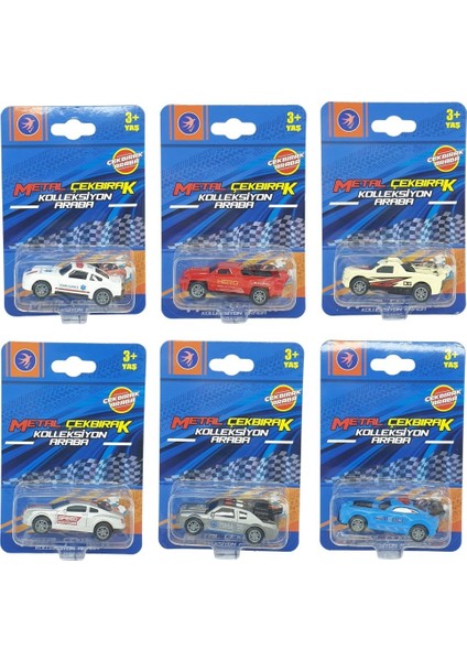 Çek Bırak Metal Küçük Arabalar 8 cm 6'lı Set fiyatları