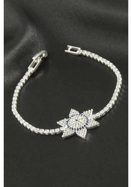 Yıldız Zirkon Taşlı Çocuk Bileklik 16 cm