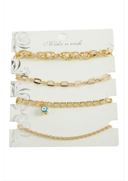 4 Adet Karışık Trend Zincir Bileklik fiyatları