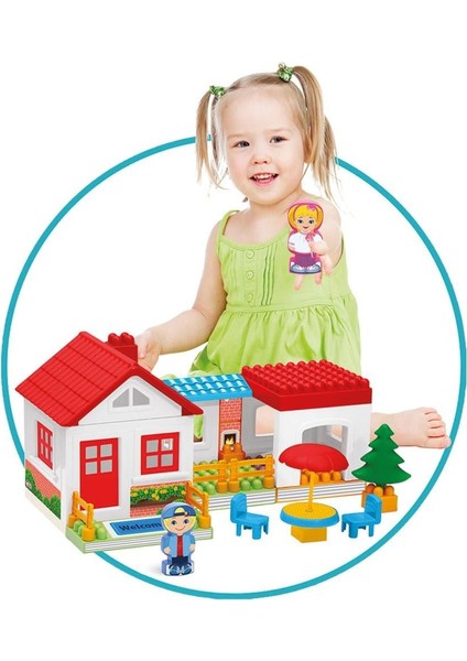 Tek Katlı 36 Parça LEGO Ev Seti Bloklar Kız Erkek Çocuk Oyuncak Eğitici Oyuncaklar modelleri