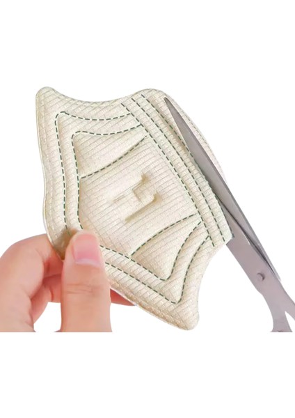 Taç Şekilli, Yapışkanlı, Kesilebilir Ayakkabı Topuk Vurma Önleyici +Yırtık Gizleme+ Boşluk Alma Pedi ( 1 Çift Siyah)