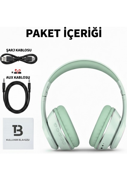 Kablosuz Bluetooth Kulaküstü Kulaklık – Mikrofonlu, Stereo Ses, Aux ve Hafıza Kartı Desteği Nova