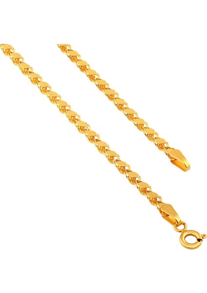 Agakulche Aynalı 2,85 mm Altın Zincir modelleri