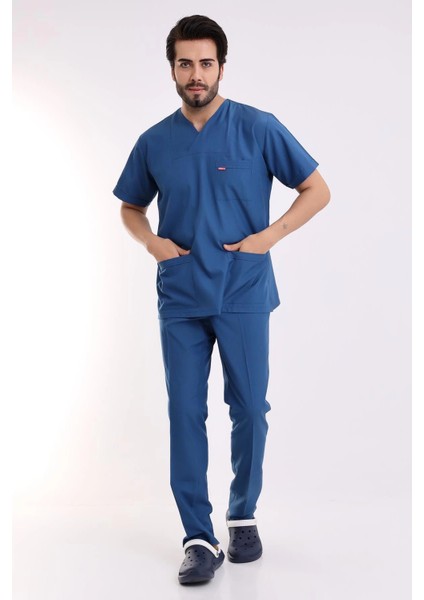 Zarf Yaka Erkek Takım - 37 Petrol Mavi