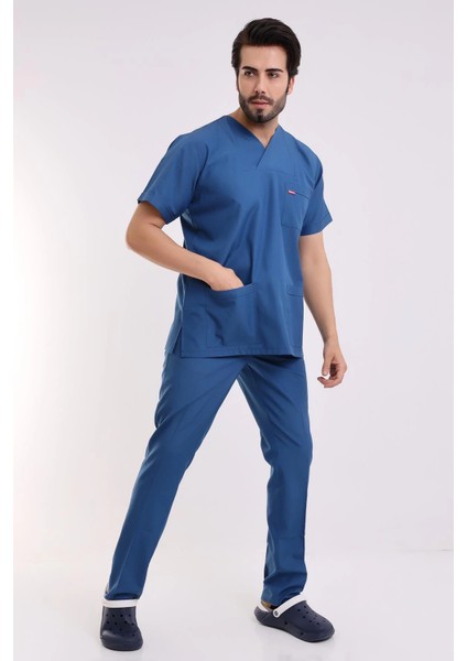 Zarf Yaka Erkek Takım - 37 Petrol Mavi indirimleri