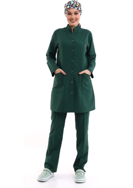 Tesettür Forma Takımı Full Çıtçıt - 58 Yeşil