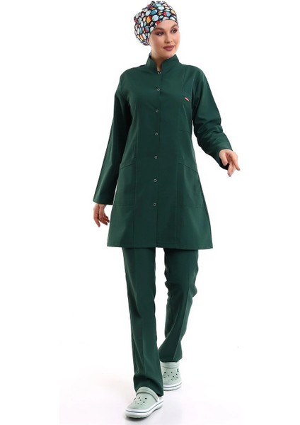 Tesettür Forma Takımı Full Çıtçıt - 58 Yeşil modelleri