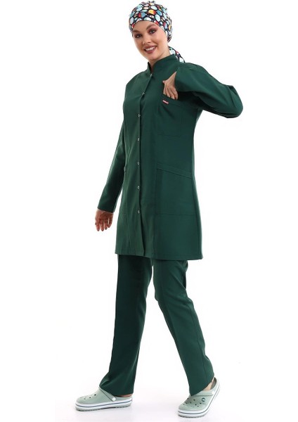 Tesettür Forma Takımı Full Çıtçıt - 58 Yeşil fırsatları