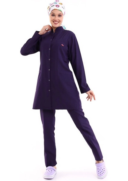 Tesettür Forma Takımı Full Çıtçıt - 5519 Bahar Mor fırsatları