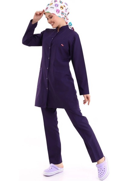 Tesettür Forma Takımı Full Çıtçıt - 5519 Bahar Mor indirimleri