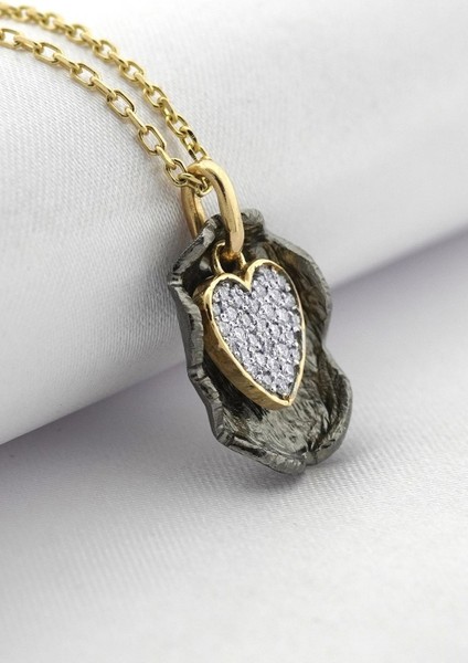 Tasarım Pırlanta Kalp Kolye indirimleri