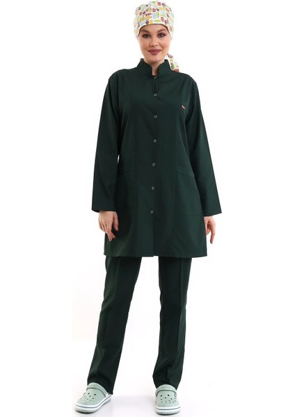 Tesettür Forma Takımı Full Çıtçıt - 5518 Bahar Ördek Başı Yeşili
