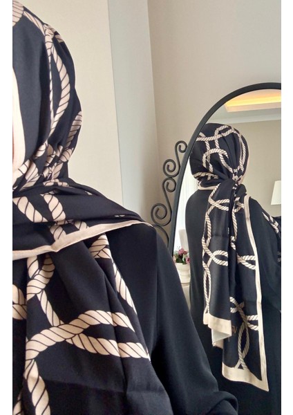 19V69 ITALIA Zincir Desen Modal Şal