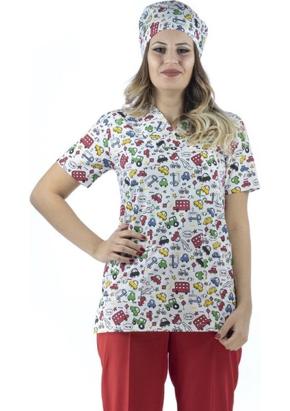 Zarf Yaka Desenli Üst - 2106 Araba fırsatları