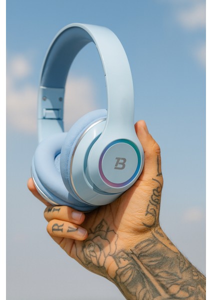 Kablosuz Bluetooth Kulaküstü Kulaklık – Mikrofonlu, Stereo Ses, Aux ve Hafıza Kartı Desteği Nova