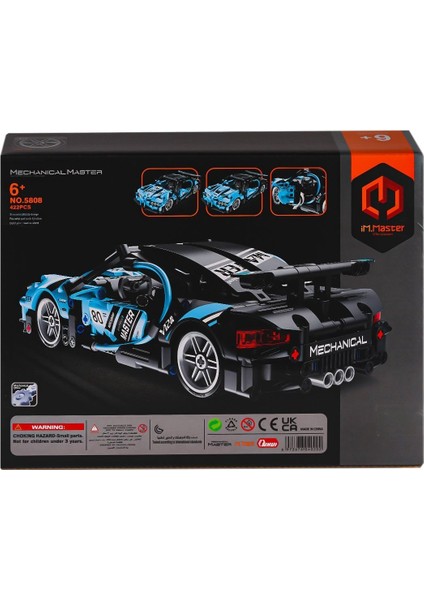 5808 Imm Mekanik Master Blokları Süper Araba Mavi 422 Parça Kız Erkek Çocuk Oyuncak Eğitici Oyuncakl fiyatları