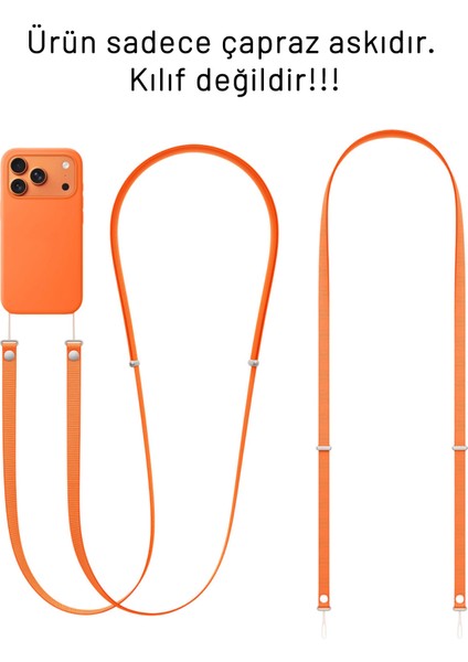 iPhone 17 Serisiyle Uyumlu Çapraz Telefon Askısı (Sadece Açıklamada Belirtilen Model Kılıflarla Uyumludur)