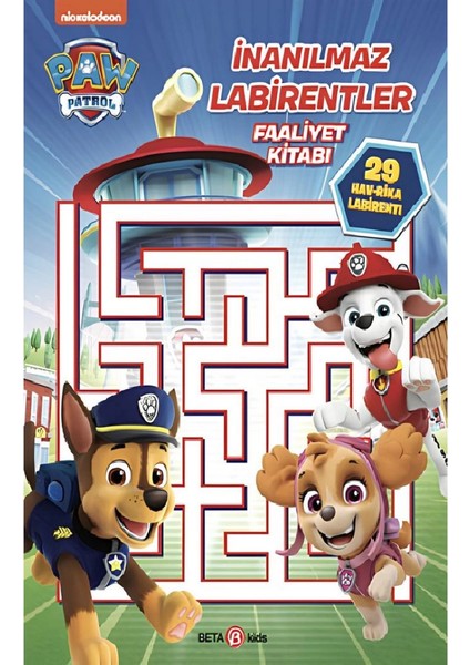 Paw Patrol Inanılmaz Labirentler Faaliyet Kitabı 38079BT