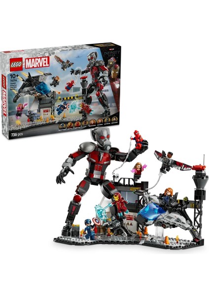 LEGO Marvel Kaptan Amerika: Kahramanların Savaşı 76314 Kız Erkek Çocuk Oyuncak Eğitici Oyuncaklar