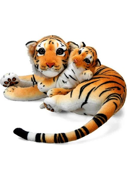 Nessiworldman Peluş Kaplan Anne ve Yavrusu