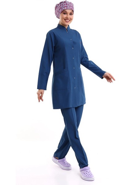 Tesettür Forma Takımı Full Çıtçıt - 5521 Petrol Mavi fırsatları