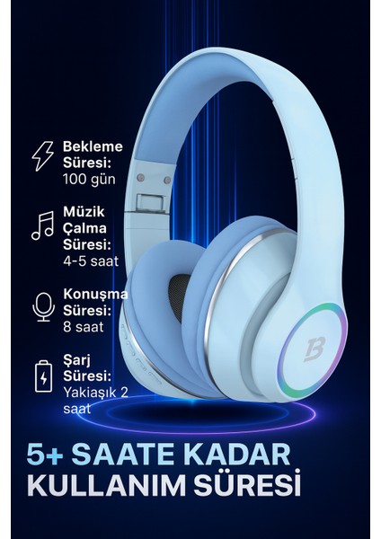 Kablosuz Bluetooth Kulaküstü Kulaklık – Mikrofonlu, Stereo Ses, Aux ve Hafıza Kartı Desteği Nova indirimleri