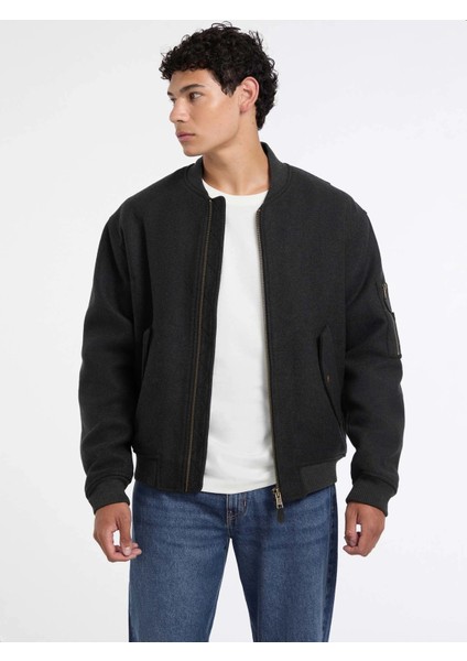 Jeans Erkek Gri Yün Karışımlı Bomber Ceket M5BL1BW1482-DAGR fırsatları