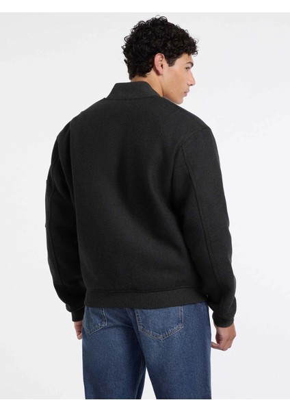 Jeans Erkek Gri Yün Karışımlı Bomber Ceket M5BL1BW1482-DAGR indirimleri