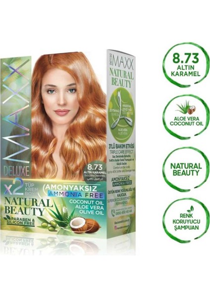 Natural Beauty Amonyaksız Saç Boyası 8.73 Altın Karamel modelleri