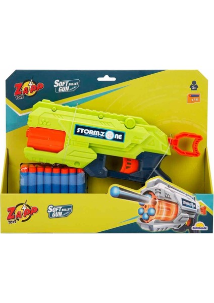 2713 Zapp 16 Mermili Sünger Dart Atan Silah Kız Erkek Çocuk Oyuncak Eğitici Oyuncaklar