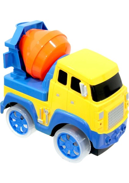 Işıklı Müzikli Pilli Beton Mikseri Kız Erkek Çocuk Oyuncak Eğitici Oyuncaklar