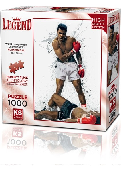 Ks Puzzle 1000 Parça Legend World Heavyweight Championship Muhammed Ali Kız Erkek Çocuk Oyuncak Eğit