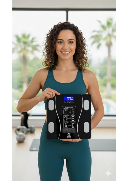 Dijital Baskül Yağ Su Kas Vücut Kitle Endeksi Kilo Ölçer Tartı fırsatları