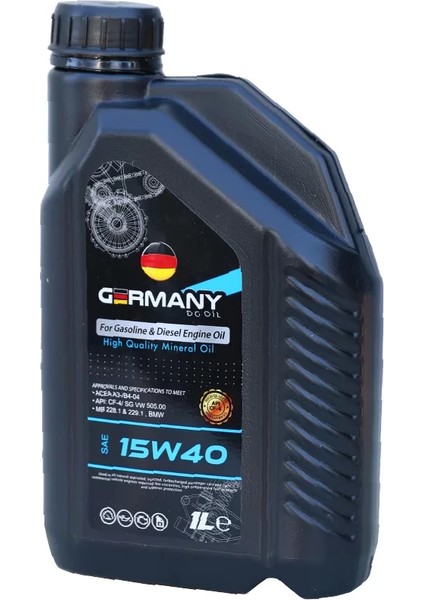 Dg Oıl Germany 15W-40 A3-B4 Full Synthetic 1 Lt fiyatları