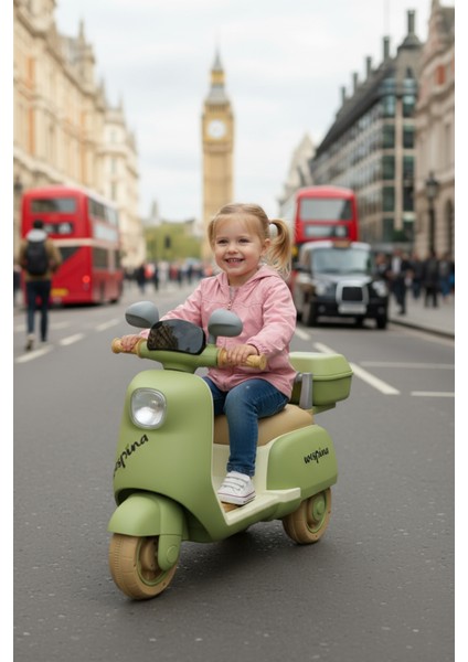 Wespina Uzaktan Kumandalı Çocuk Akülü Motosiklet - Yeşil, 6V Şarjlı, 3 Yaş ve Üzeri fiyatları